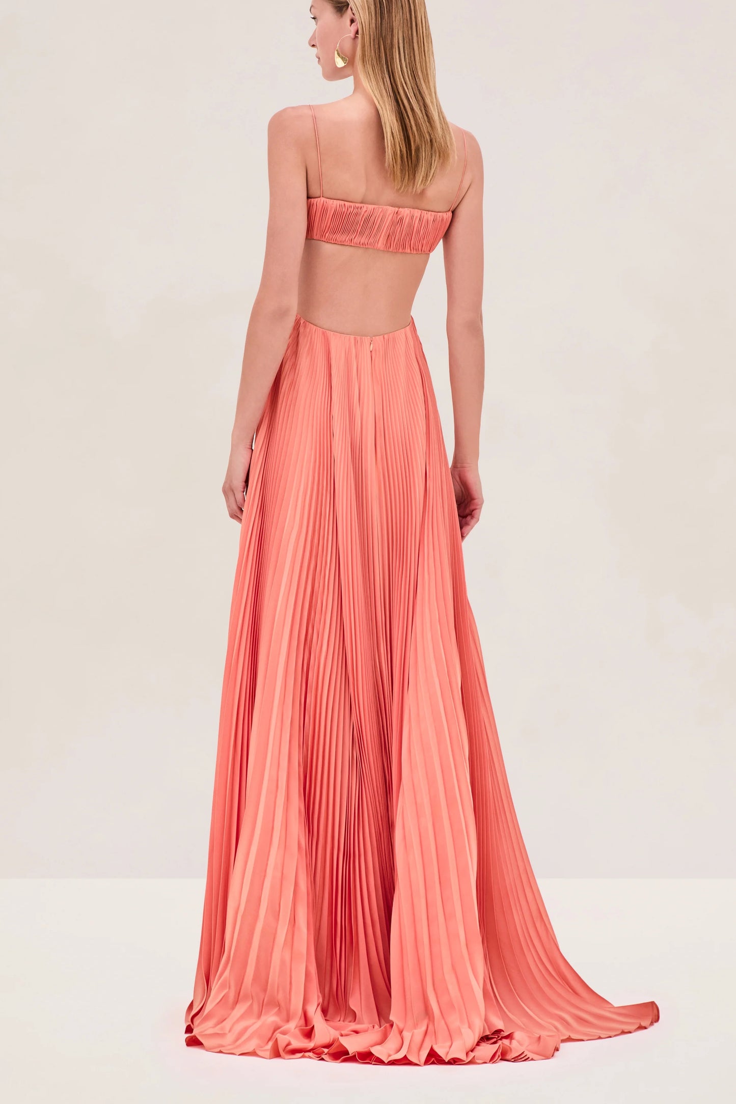 Sunset Varranza Cutout Plisse Maxi Dress