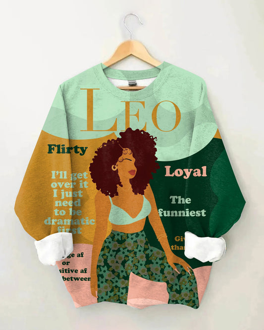 Leo Girly Season Unisex Long Sleeve Sweatshirt