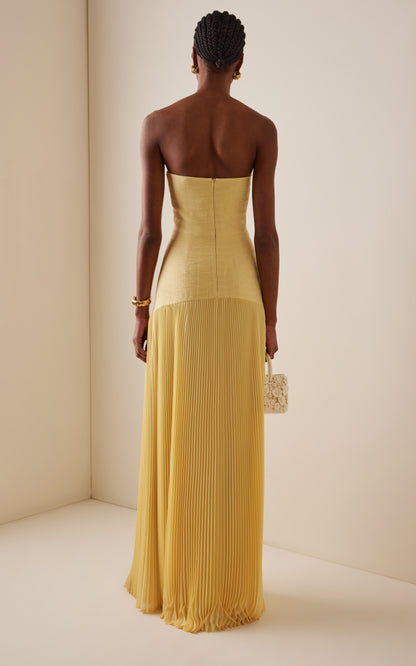 Sunniva Yellow Maxi Dress