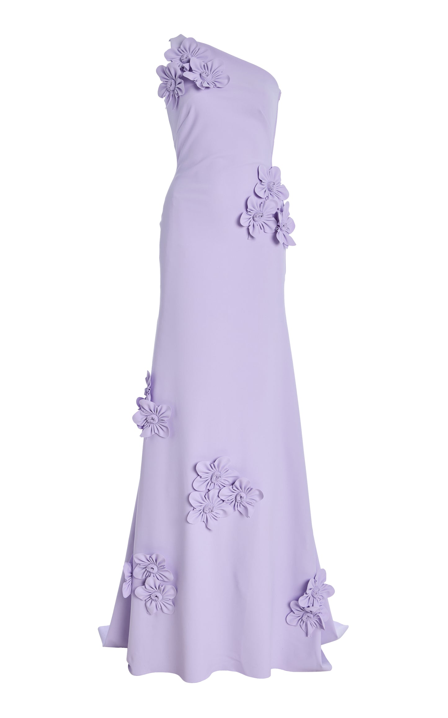 Exclusive Everard Floral-Appliquéd Cady Gown