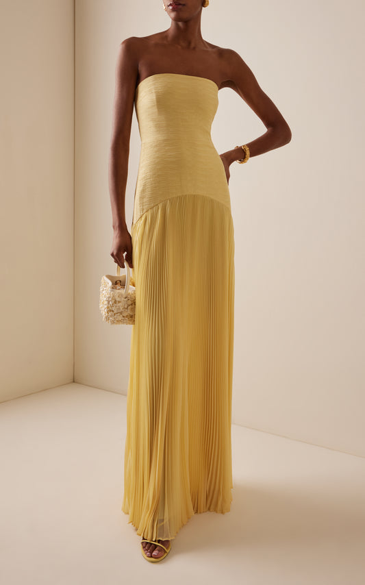 Sunniva Yellow Maxi Dress