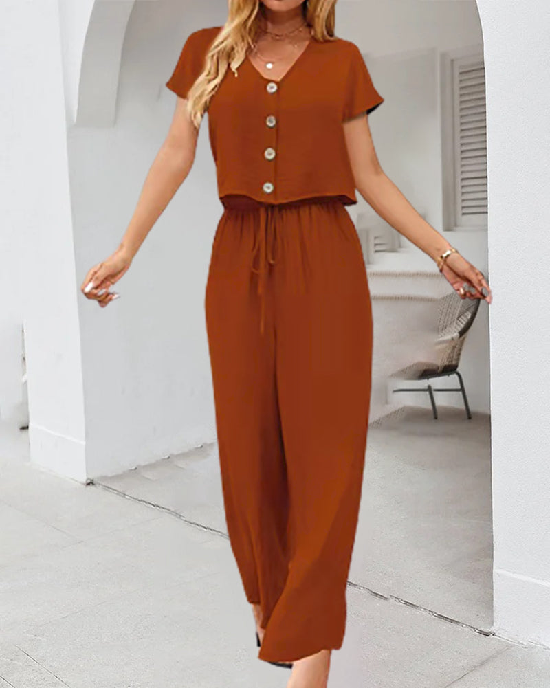 Outfit Top Long Trousers Two-Piece Set