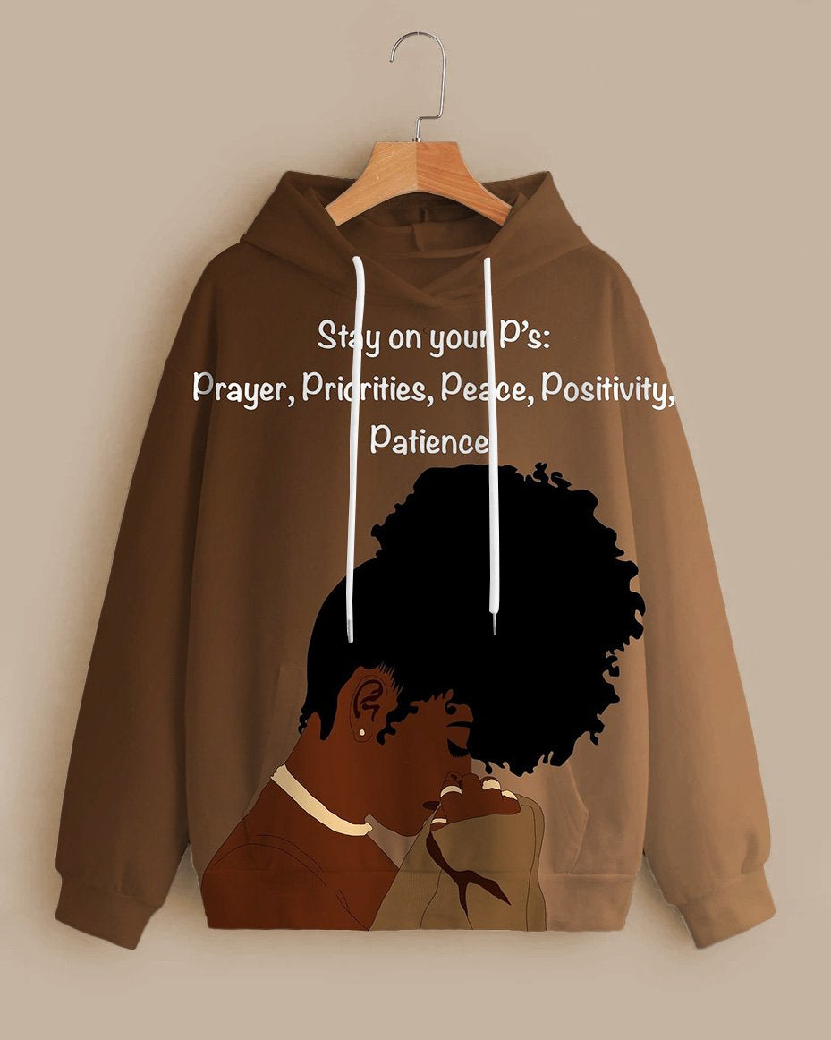 Stay On Your P's... Long-sleeved Hoodie