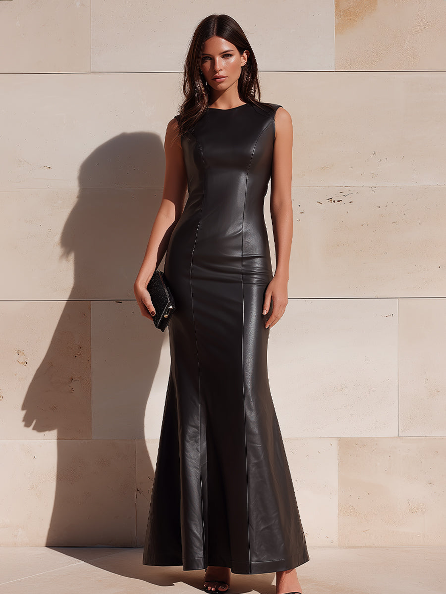 Sleeveless Sculpted Maxi Dress